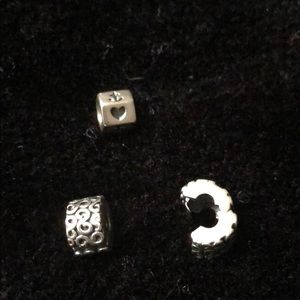 Pandora charm and stopper set
